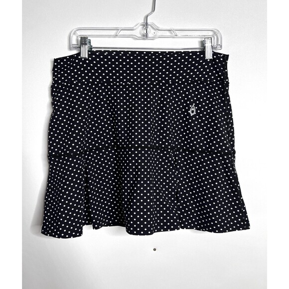 Dona Jo Skort Womens Siz 3 US XL Athletic Tennis Golf Skirt Black White - Picture 3 of 10
